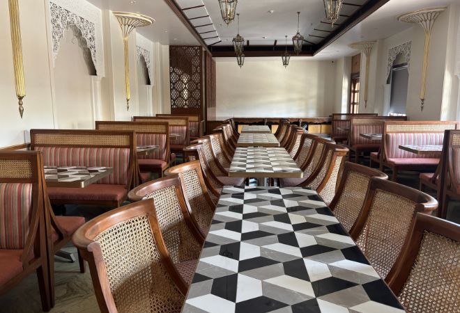 In-house vegetarian restaurant at resort near Thane